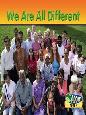 cover image of We are all Different